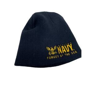 US Navy Forged by the Sea Unisex Acrylic Knit Beanie Cap